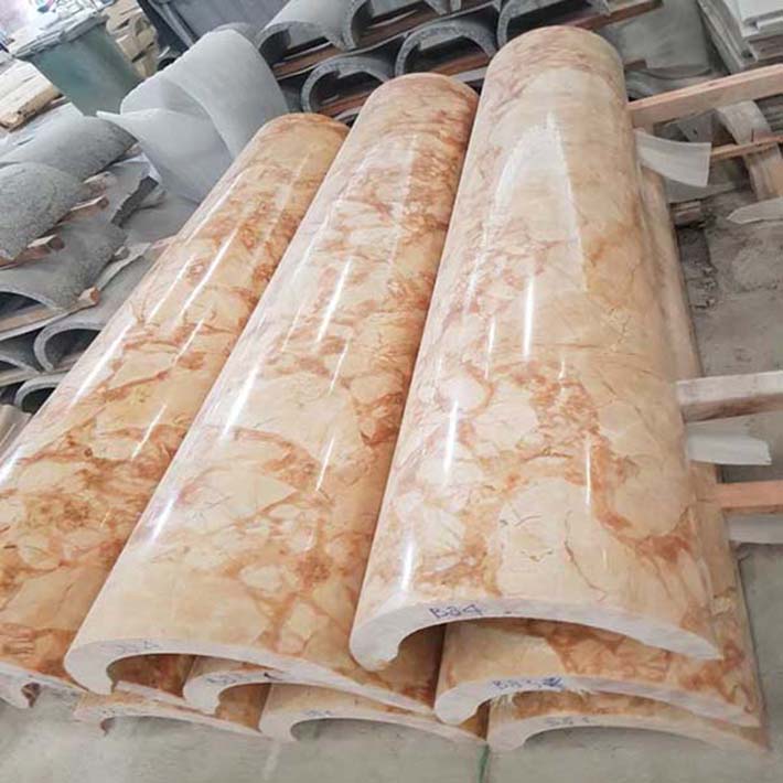 Cột đá hoa cương thiên nhiên chi tiết cổ điển hình thức ra sao