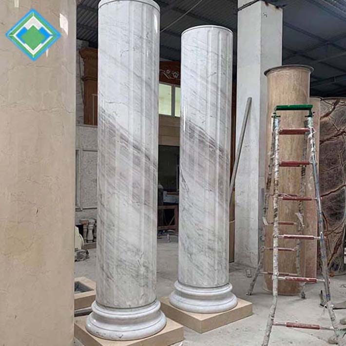 cột đá hoa cương có tính thẩm mỹ cao thì còn phải biết phối granite,marble tự nhiên