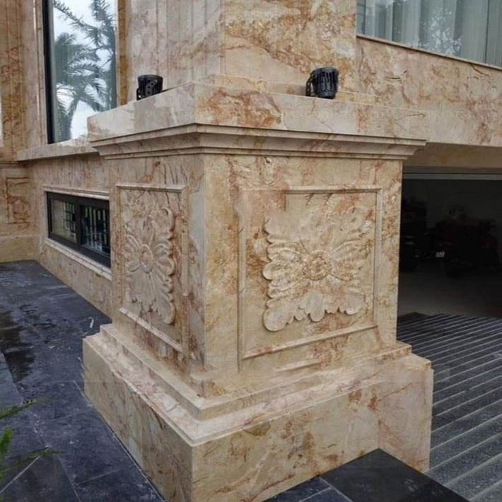 Cột đá hoa cương thiên nhiên đẹp có chống thấm được không