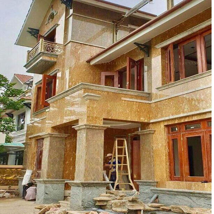ột đá hoa cương thiên nhiên thi công đẹp của công ty nào