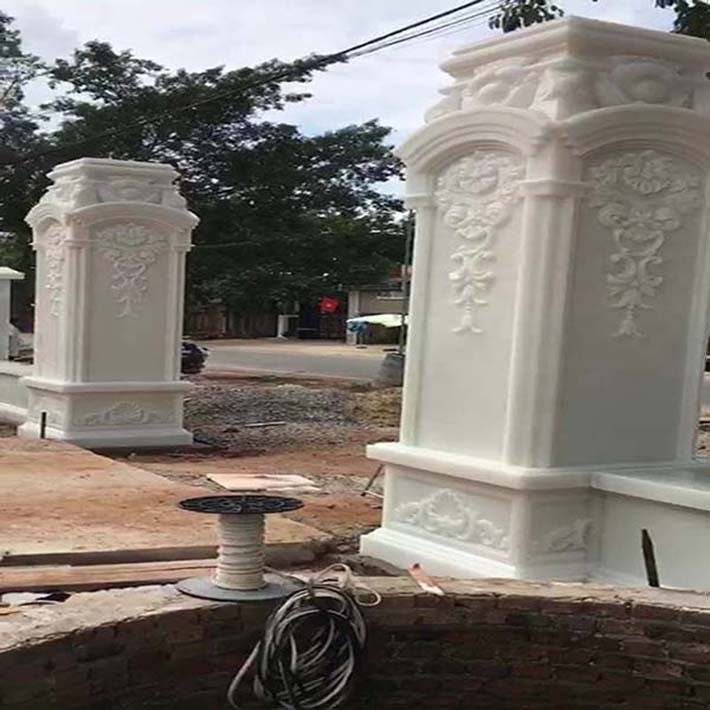 Cột đá hoa cương thiên nhiên thi công cao cấp khu vục sài gòn