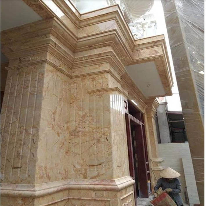 Cột đá hoa cương tự nhiên muốn sử dụng mua ở đâu thi công đẹp