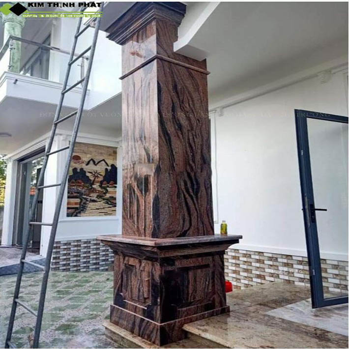 Cột đá hoa cương tự nhiên tân cổ điển giá rẻ