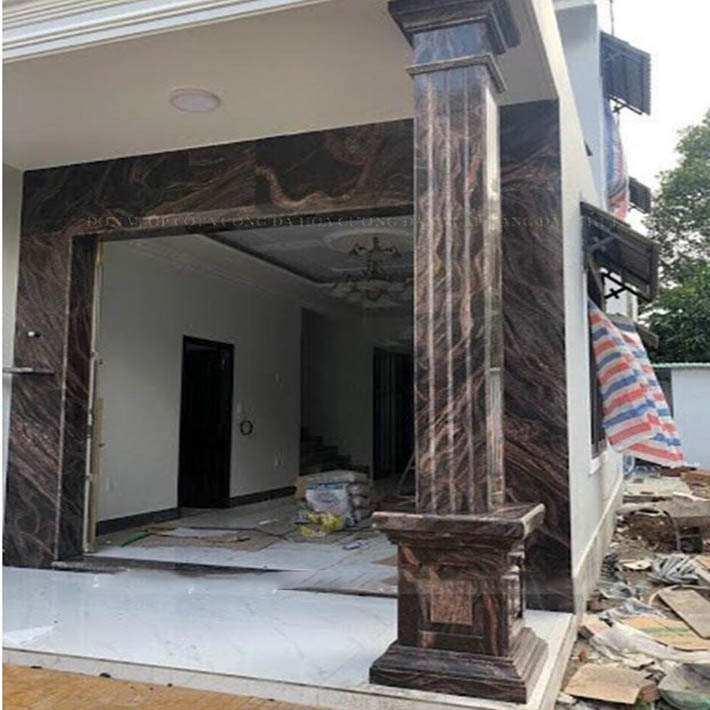 Cột đá hoa cương tự nhiên mua ở đâu thi công đẹp